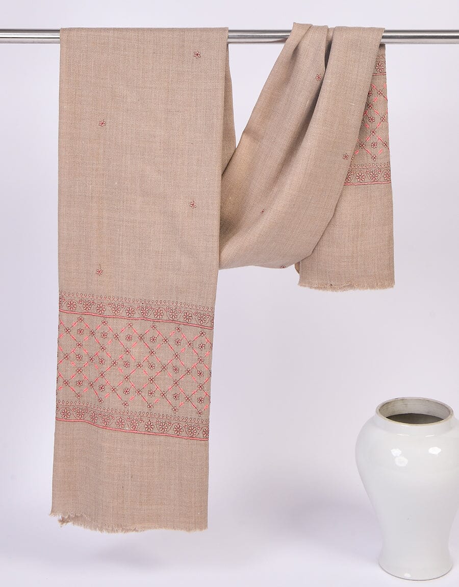 Machine Embroidery SHAWL S-014 Apparel & Accessories KHAS STORES