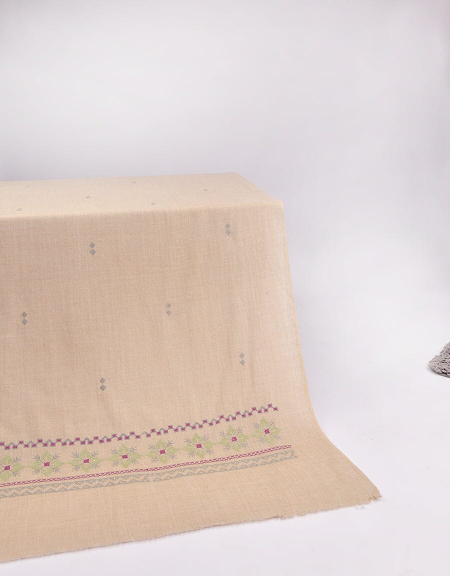 Machine Embroidery SHAWL S-016 Apparel & Accessories KHAS STORES