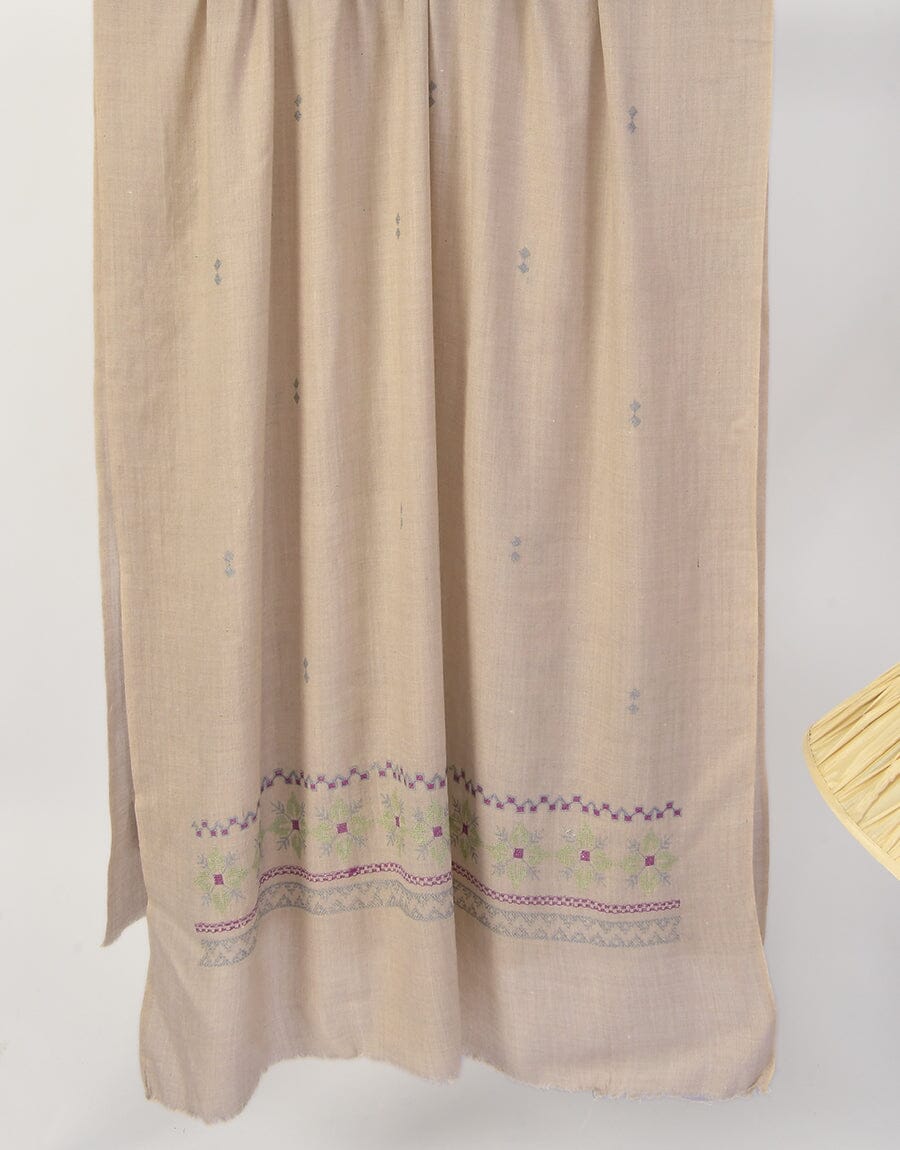 Machine Embroidery SHAWL S-016 Apparel & Accessories KHAS STORES