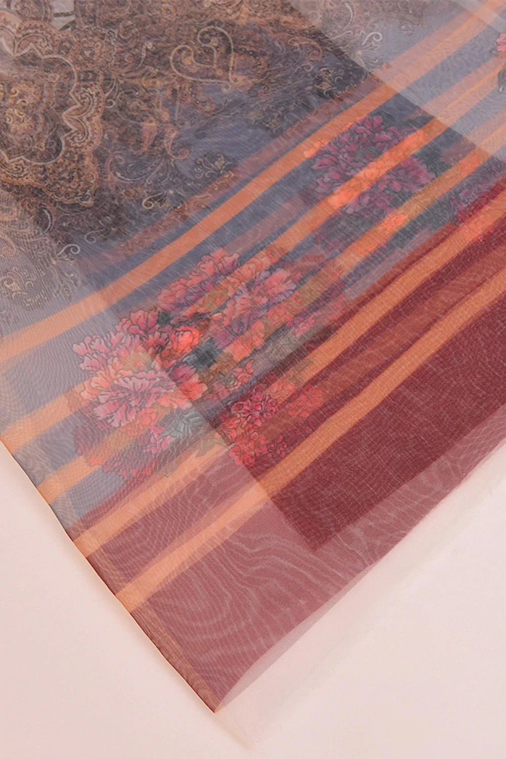 Organza Dupatta KCC-1468 Embroidered KHAS STORES