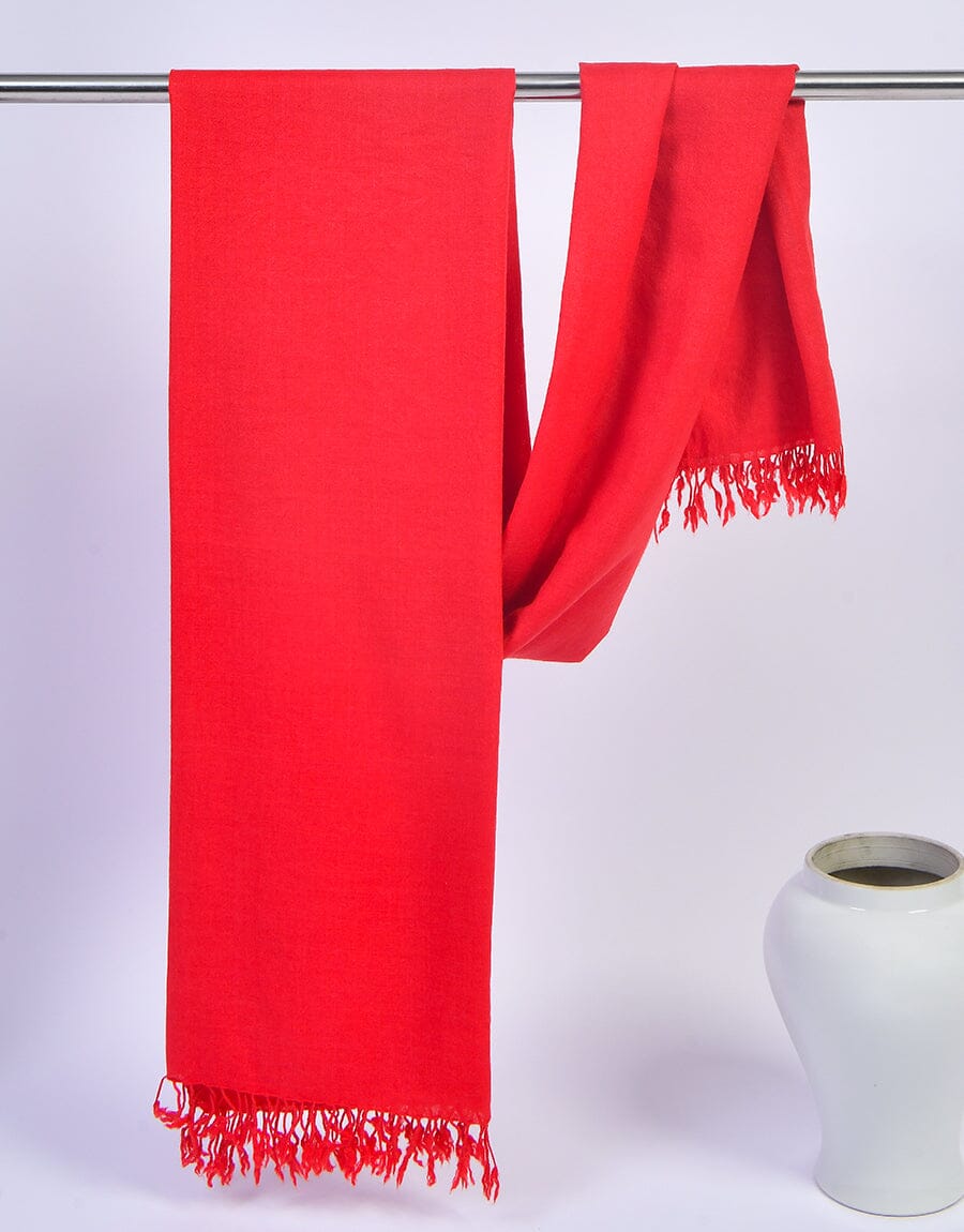 PASHMINA SHAWL-Red Apparel & Accessories KHAS STORES