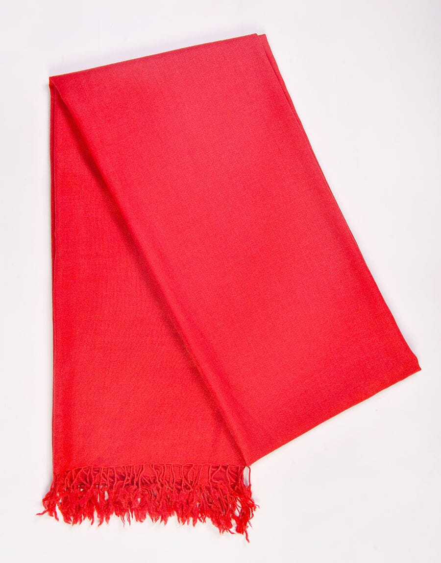 PASHMINA SHAWL-Red Apparel & Accessories KHAS STORES