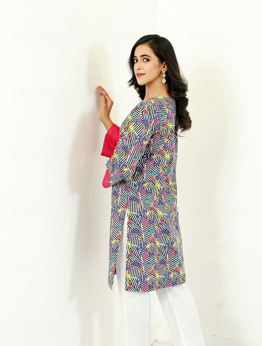 Printed Khaddar Shirt DRK-525 Pret FASSTILAD