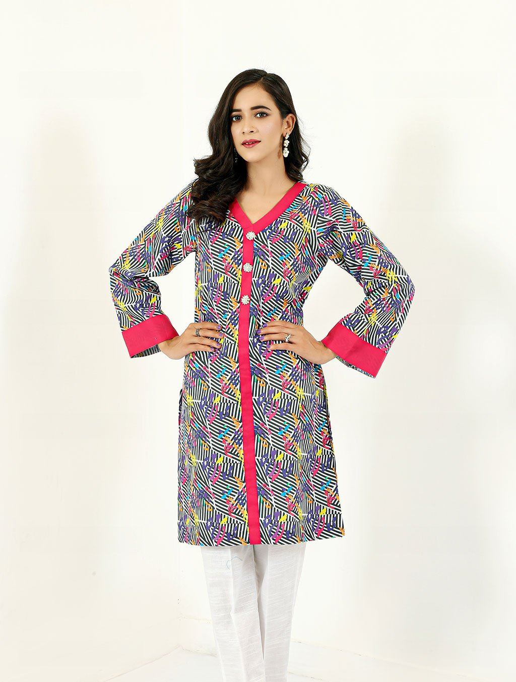 Printed Khaddar Shirt DRK-525 Pret FASSTILAD