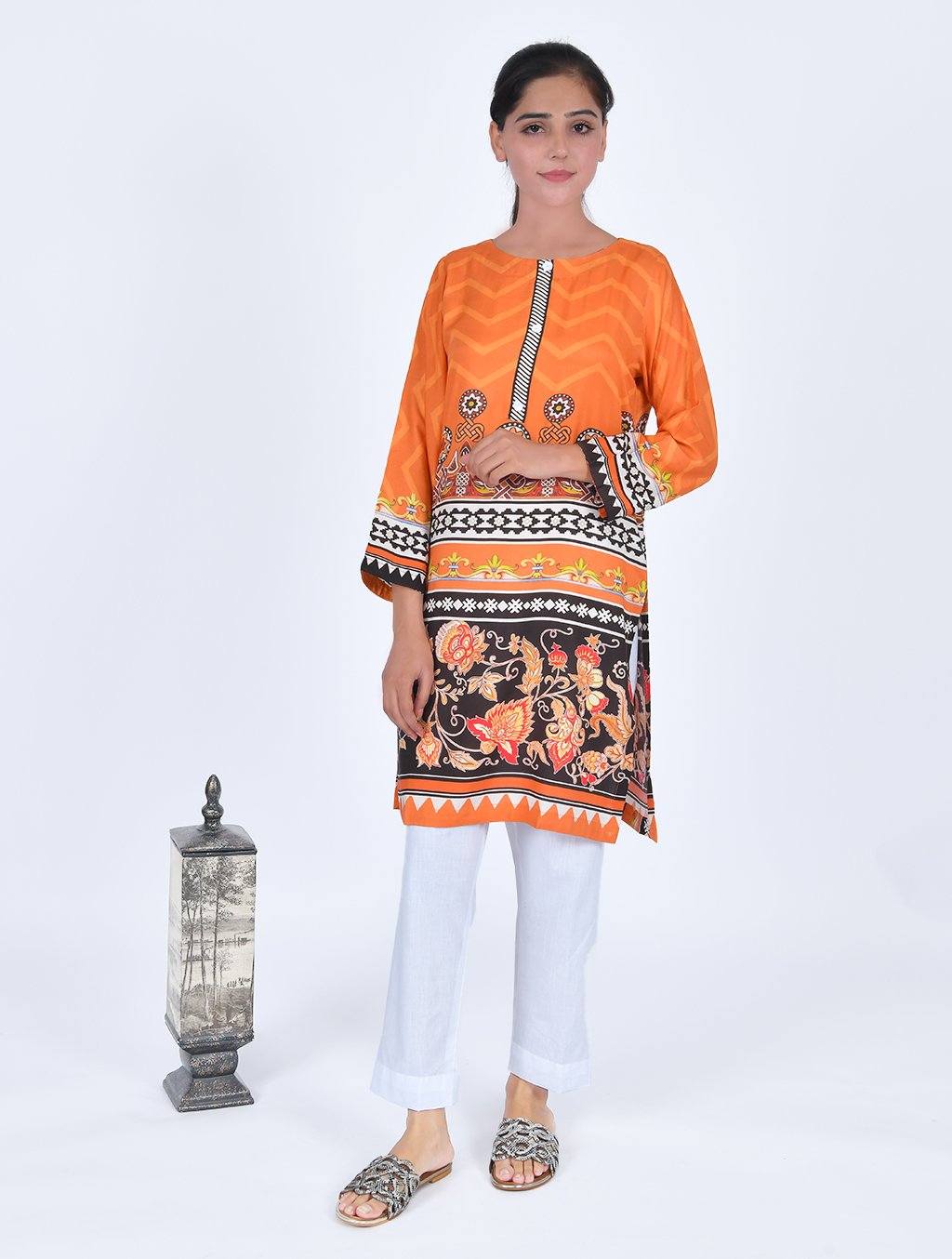 Printed Linen Shirt RD-15002-A Pret FASSTILAD S