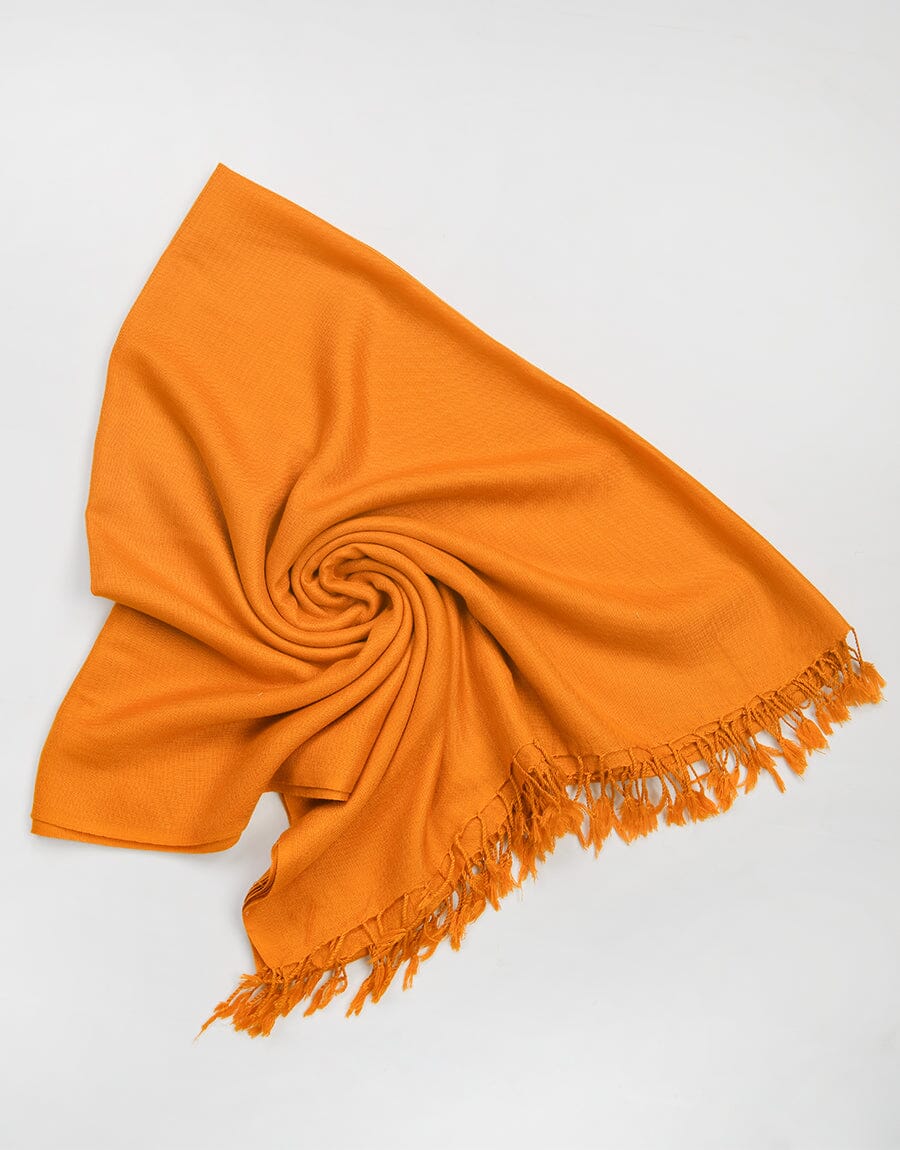WOOL SHAWL-Mustard Apparel & Accessories KHAS STORES