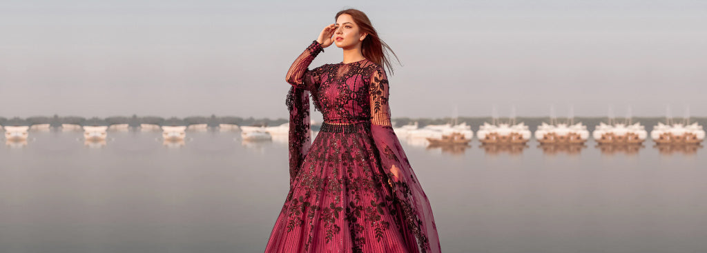 Plum Wedding dress