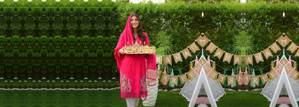 Dark pink chikankari 3 pc suit