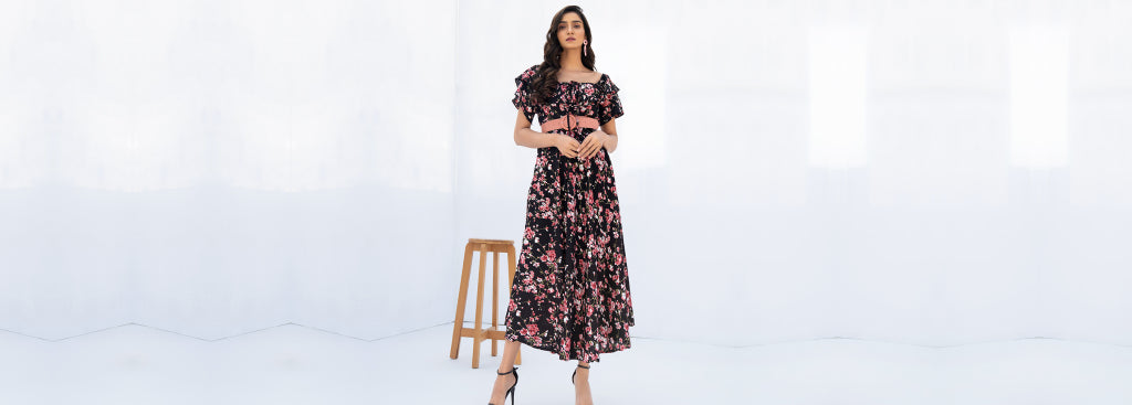 Floral Western Maxi Dress