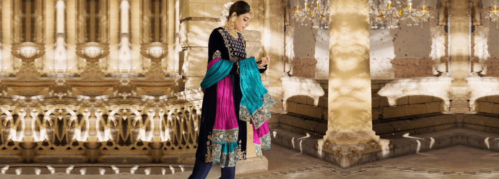 Elegance Redefined: Velvet Dresses for Pakistani Weddings