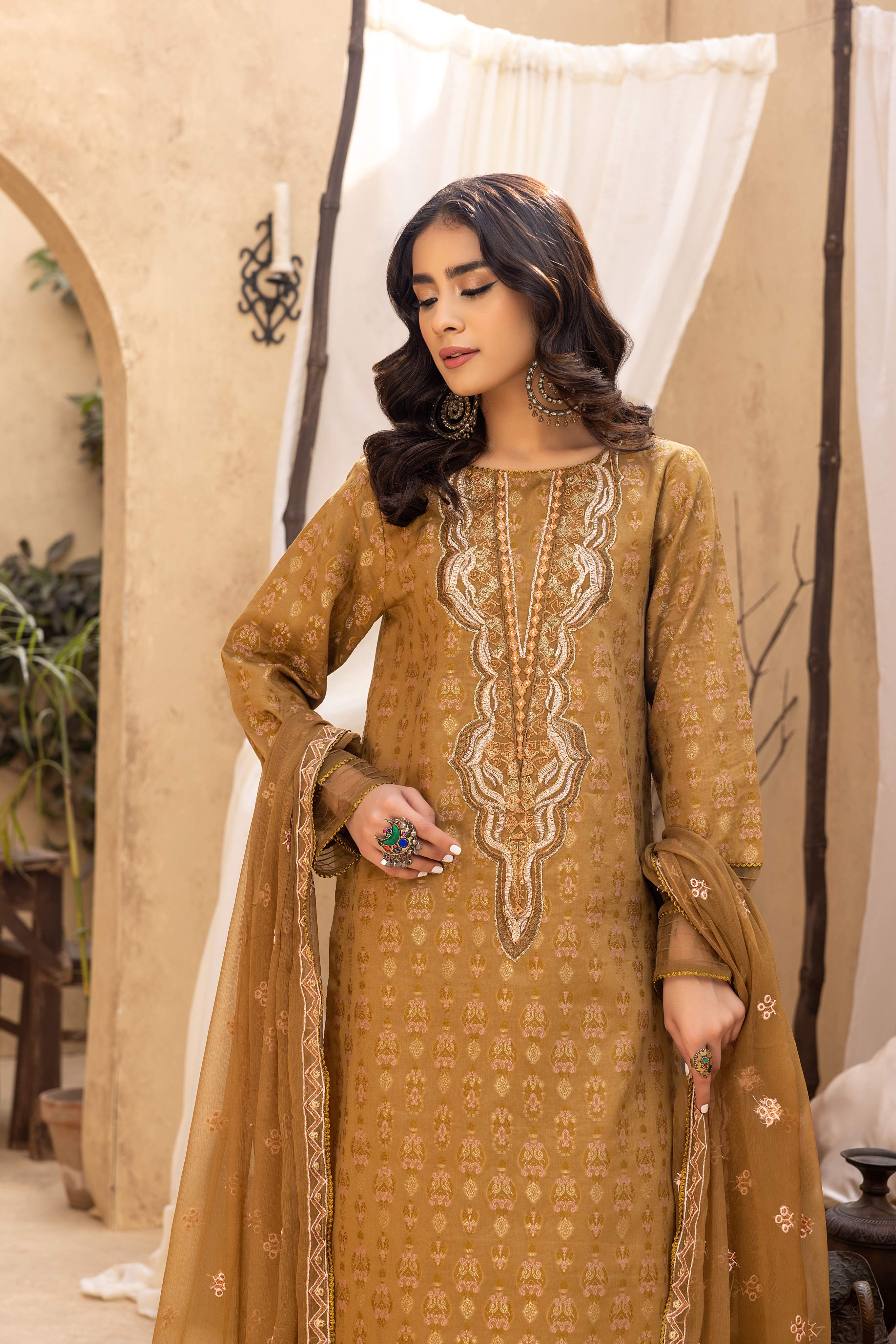 Ishq - Embroidered Jacquard - IS - 06