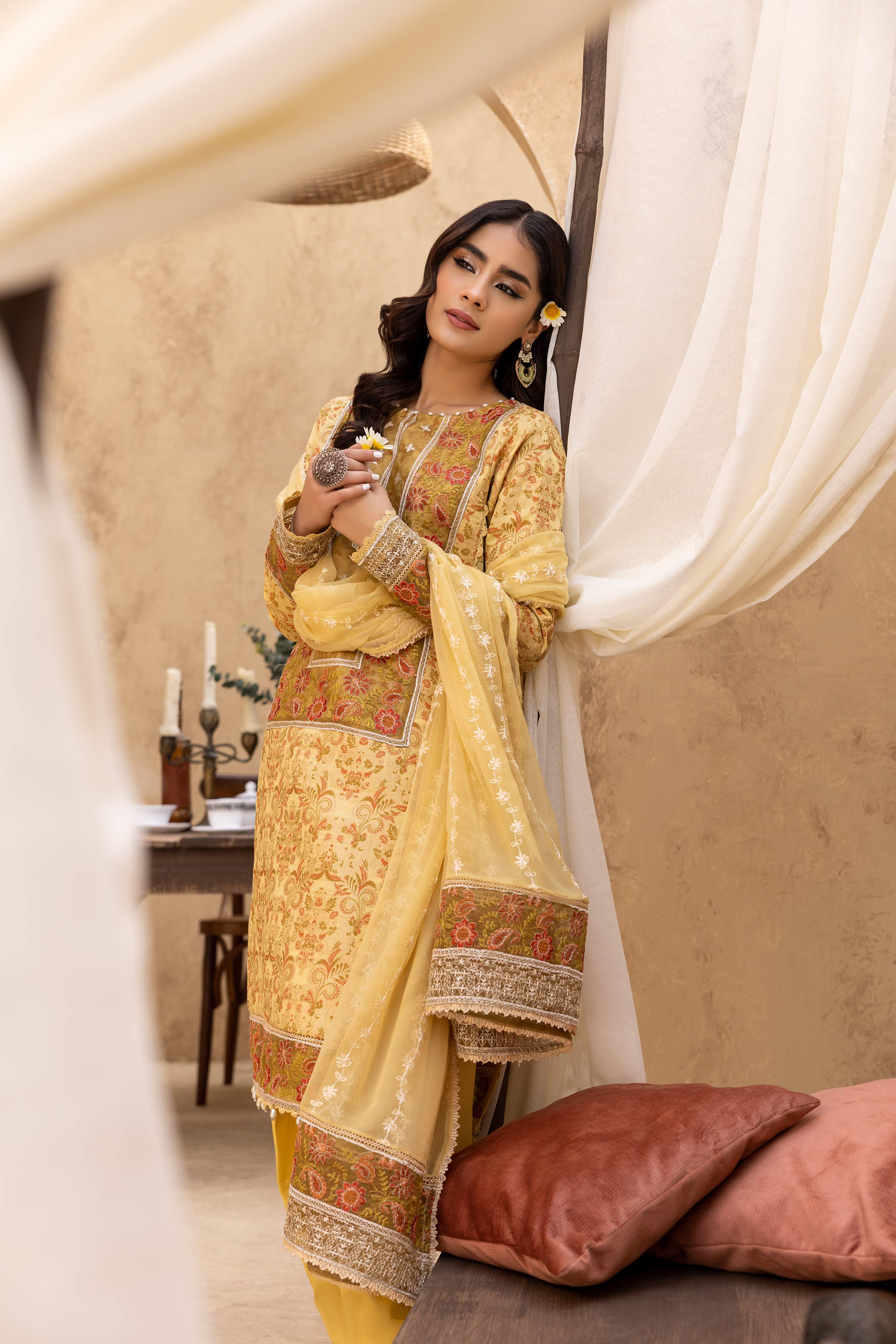 Ishq - Embroidered Jacquard - IS - 02