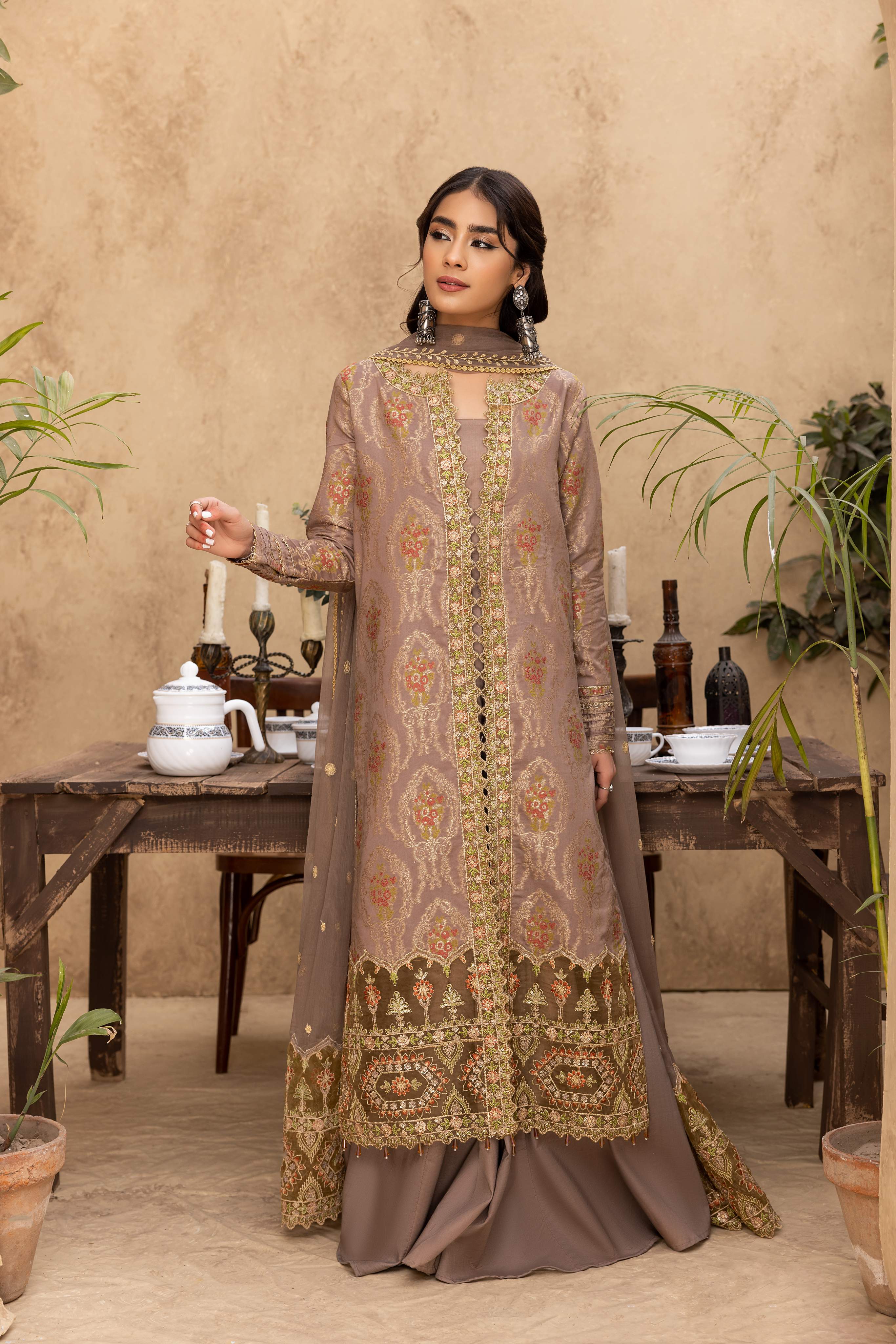 Ishq - Embroidered Jacquard - IS - 09