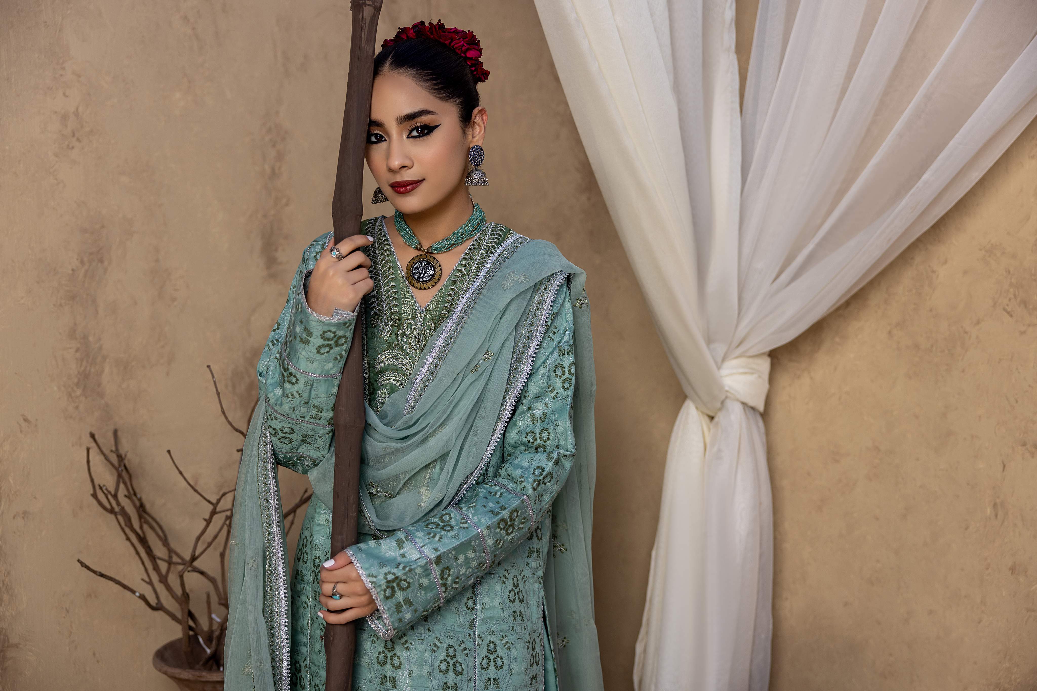 Ishq - Embroidered Jacquard - IS - 05