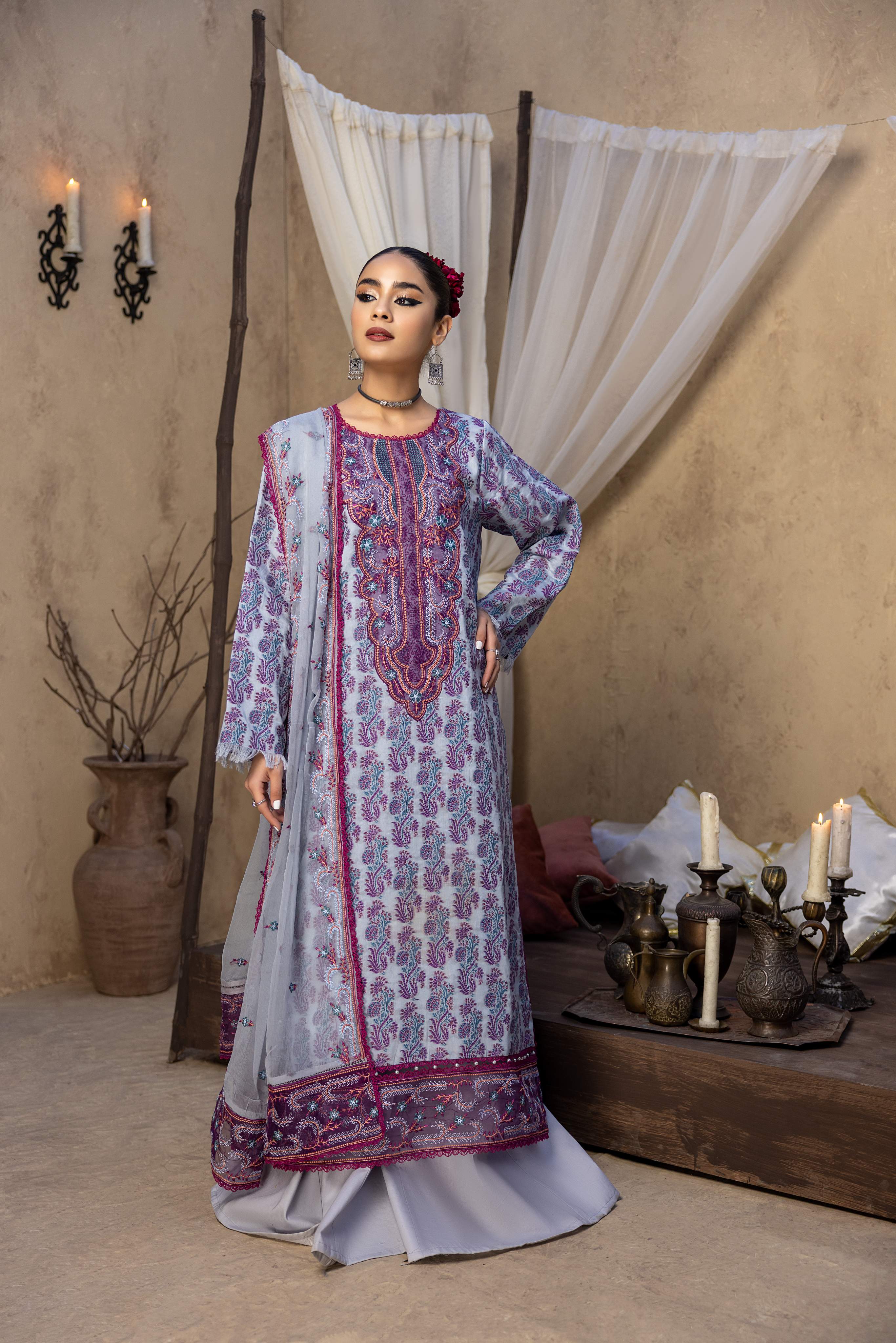 Ishq - Embroidered Jacquard - IS - 03