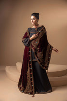 The Crimson Turquoise Shawl