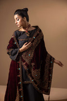 The Crimson Turquoise Shawl