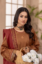 Qalb D-39 : Embroidered Doria Lawn 3pc