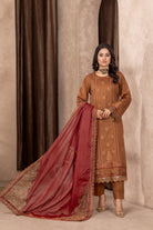 Qalb D-39 : Embroidered Doria Lawn 3pc