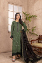 Qalb D-38 : Embroidered Doria Lawn 3pc