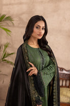 Qalb D-38 : Embroidered Doria Lawn 3pc