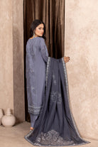 Qalb D-37 : Embroidered Doria Lawn 3pc