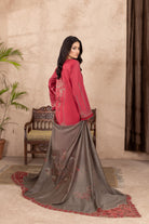 Qalb D-36 : Embroidered Doria Lawn 3pc
