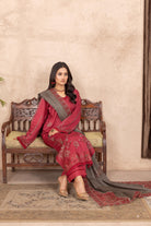 Qalb D-36 : Embroidered Doria Lawn 3pc
