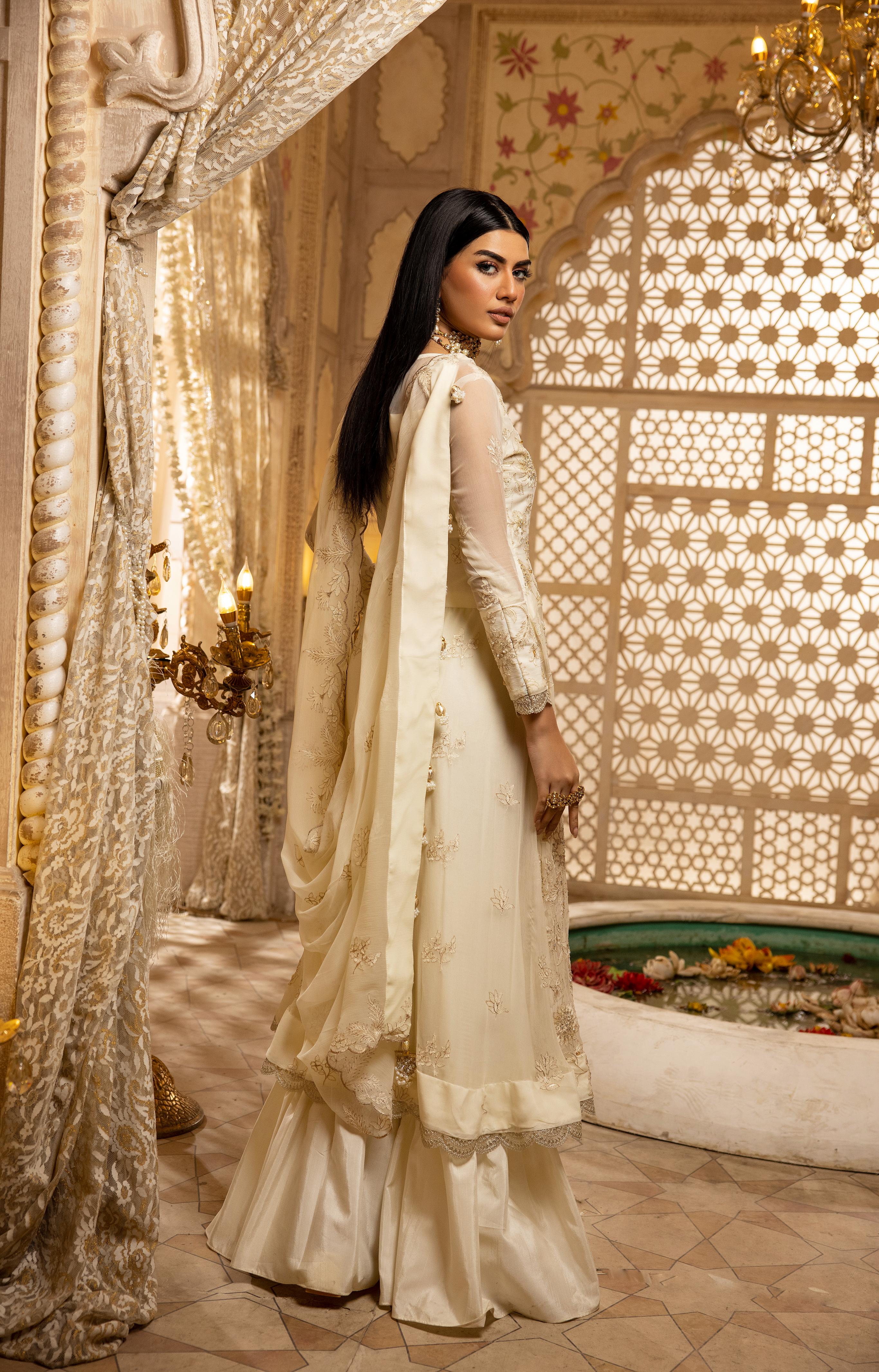 Naqsh N-13 : Unstitched Luxury Chiffon 3PC
