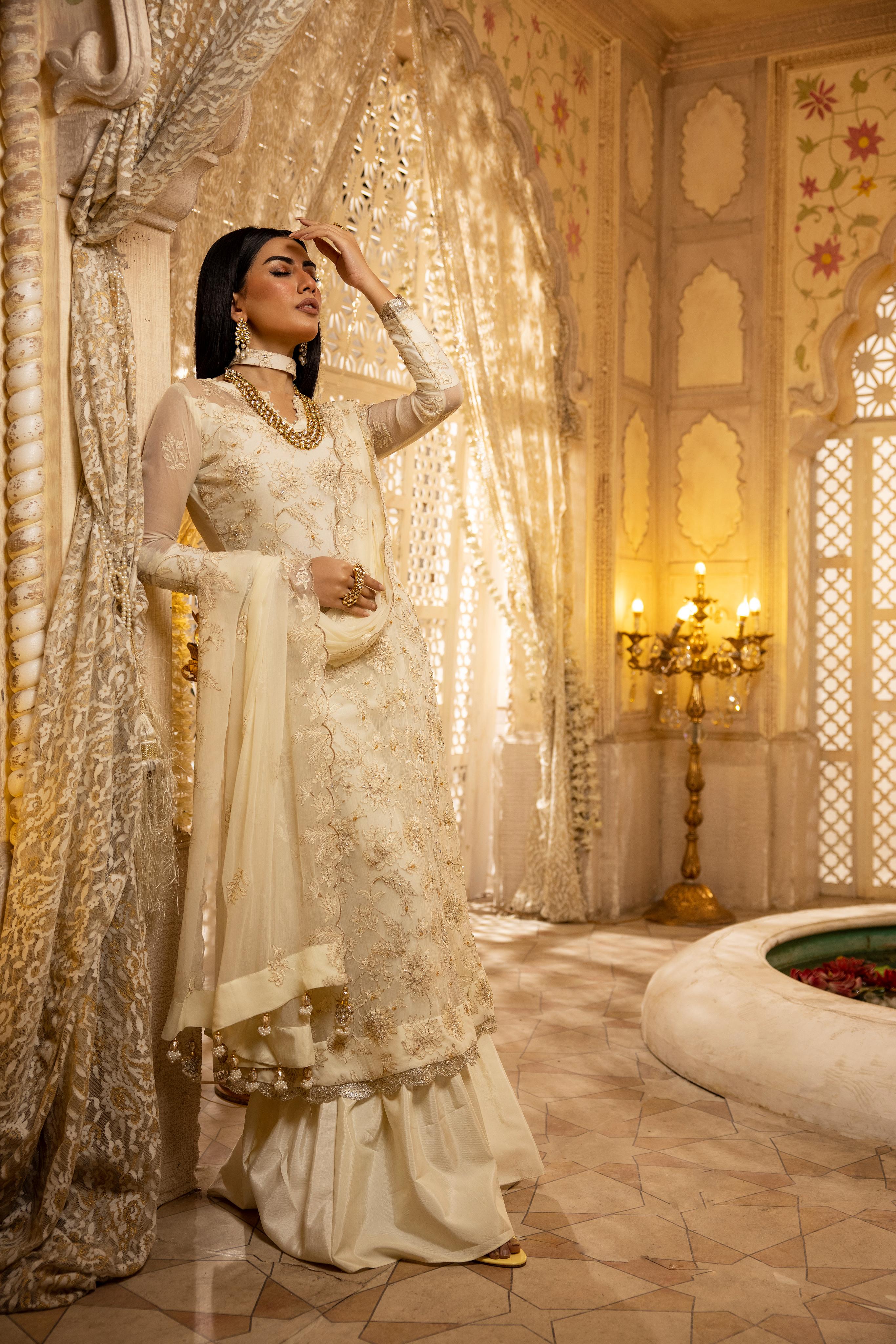 Naqsh N-13 : Unstitched Luxury Chiffon 3PC