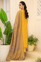 Shafaq SQ-35 : Unstitched Luxury Embroidered Dhanak 3PC