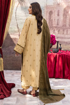 Dhanak DH-22 : Unstitched Luxury Embroidered Dhanak 3PC