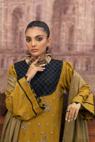 Dhanak DH-27 : Unstitched Luxury Embroidered Dhanak 3PC