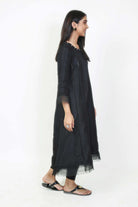 Pret Wear 3 Piece Solid Black Raw Silk Suit