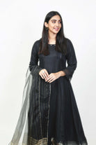Pret Wear 3 Piece Solid Black Raw Silk Suit