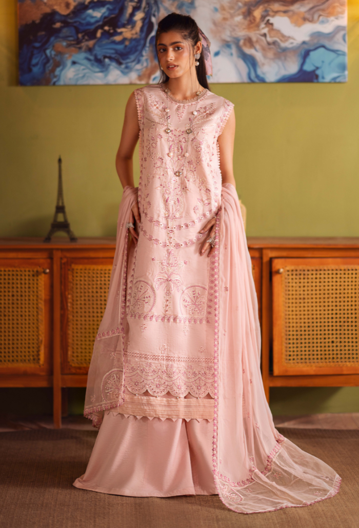 Women Unstitched Suits in Pakistan - Ladies Unstitched Suits  La Mosak