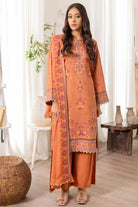Flora F-22 : Unstitched Embroidered Viscose 3PC