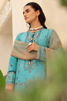 Shafaq SQ-33 : Unstitched Luxury Embroidered Dhanak 3PC