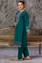 2PC Embroidered Unstitched Cambric Suit KSTE-2861 Embroidered KHAS STORES 