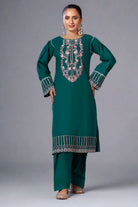 2PC Embroidered Unstitched Cambric Suit KSTE-2861 Embroidered KHAS STORES 