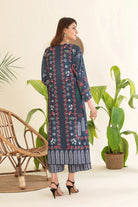 2PC Stitched Printed Crepe Silk Shirt and Trouser RTW-KSTL-104 Printed KHAS STORES 