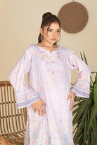 2PC Stitched Printed Crepe Silk Shirt and Trouser RTW-KSTL-107 Printed KHAS STORES 