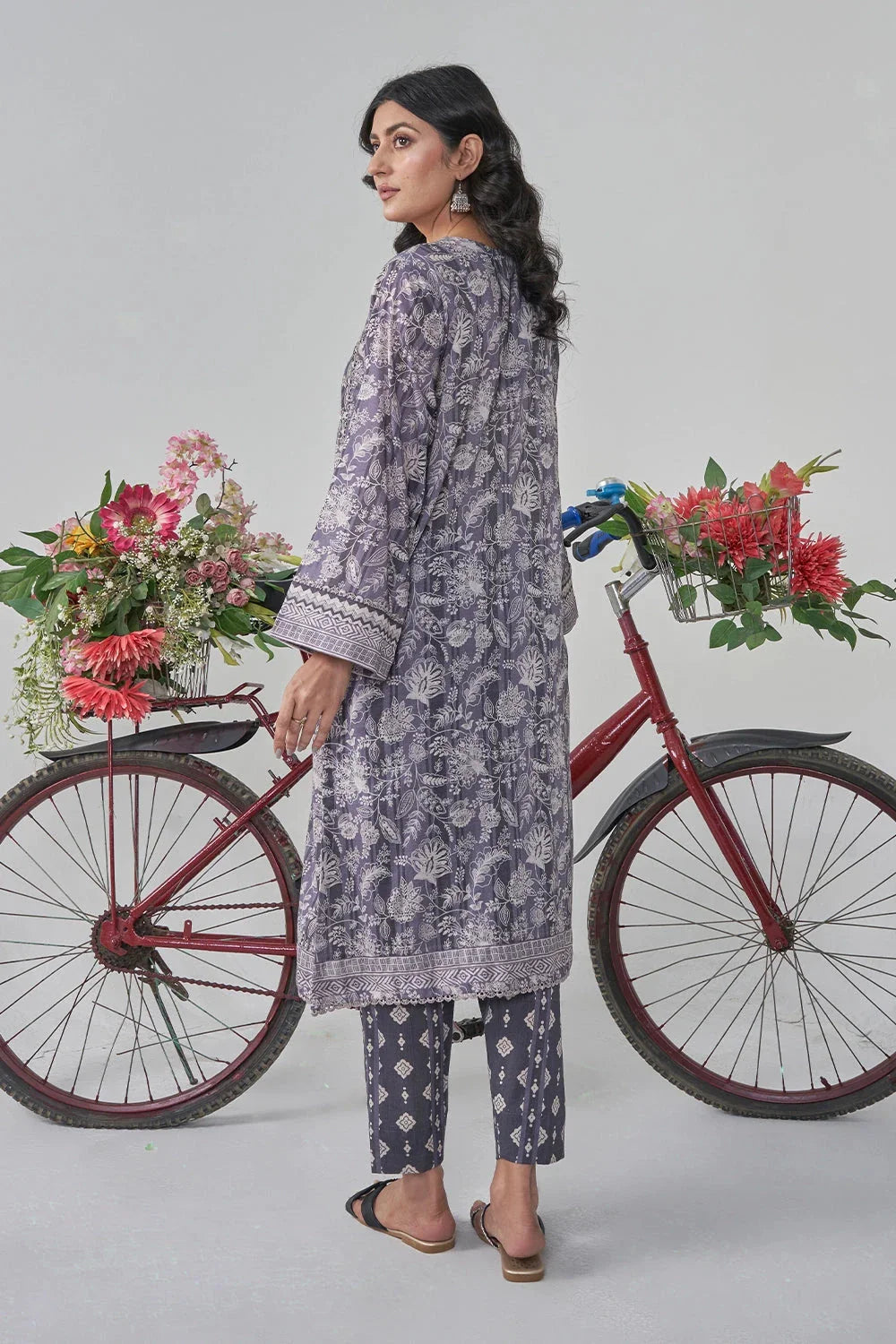 2PC Stitched Printed Lawn Shirt and Trouser RKTW-3028 Printed KHAS STORES 