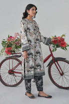 2PC Stitched Printed Lawn Shirt and Trouser RKTW-3035 Printed KHAS STORES 