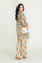 2PC Stitched Printed Lawn Shirt & Trouser | RTW-KST-3460 Printed KHAS STORES 