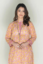 2PC Stitched Printed Lawn Shirt & Trouser | RTW-KST-3844 Printed KHAS STORES 