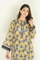 2PC Stitched Printed Lawn Shirt & Trouser | RTW-KST-3847 Printed KHAS STORES 