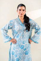 2PC Stitched Printed Lawn Shirt & Trouser | RTW-KST-3851 Printed KHAS STORES 