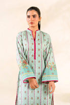 2PC Stitched Printed Lawn Shirt & Trouser | RTW-KST-3852 Printed KHAS STORES 