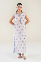 2PC Stitched Printed Lawn Shirt & Trouser | RTW-KST-3853 Printed KHAS STORES 